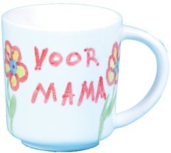 Creativ Company taza de porcelana blanca 7x6 cm 12 unidades decoración