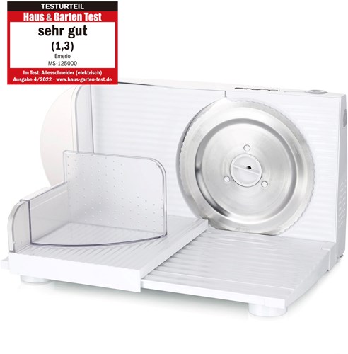 Emerio Cortadora - Cortadora eléctrica de alimentos 100W cuchilla de acero inoxidable grosor ajustable-3