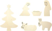 Eduplay belén de madera portavelas - set creativo para niños Navidad-2