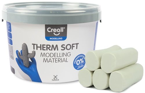 Creall arcilla blanca - Therm Soft plastilina 2000g para creatividad