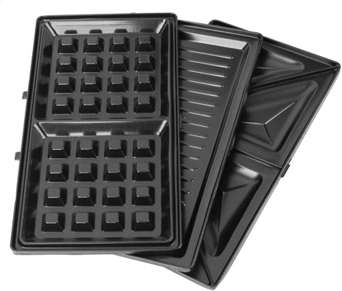 Daily Home sandwichera gofrera 3 en 1 multifuncional negra cocina-2