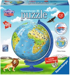 Ravensburger puzzle 3D XXL globo terráqueo infantil educativo - 180 piezas
