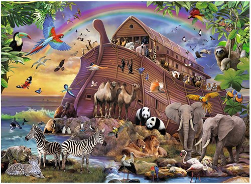 Ravensburger puzzle animales - Rompecabezas XXL El Arca en marcha 150 piezas-2