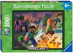 Ravensburger puzzle Monster Minecraft - Rompecabezas infantil - 100 piezas XXL