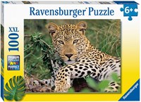 Ravensburger puzzle leopardo rompecabezas infantil 100 piezas XXL cartón
