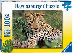 Ravensburger puzzle leopardo rompecabezas infantil 100 piezas XXL cartón