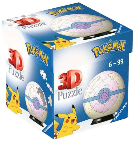 Ravensburger Pokémon Heal Ball Puzzle 3D con luz - 54 piezas