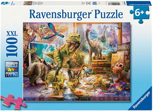 Ravensburger puzzle juguete dinosaurio XXL rompecabezas 100 piezas cartón