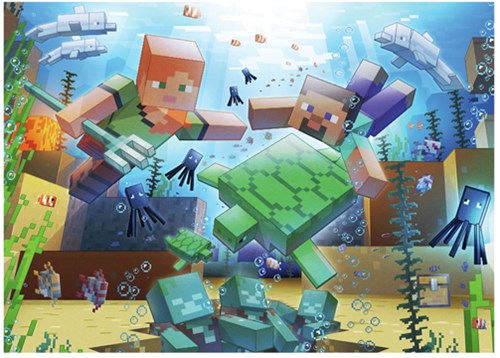 Ravensburger puzzle Minecraft Mosaic 1000 piezas cartón-2