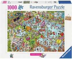 Ravensburger puzzle Holiday Resort 3: The Pool - puzzle de dibujos animados de 1000 piezas