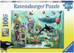 Ravensburger puzzle Mundo submarino mágico - Puzzle infantil 100 piezas XXL
