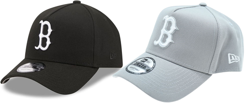 New Era gorra de béisbol Boston Red Sox negro-blanco ajustable poliéster