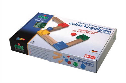 nic pista de canicas set principiante juguete de madera pista canicas