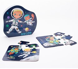EurekaKids puzzle astronauta - puzzle educativo de cartón para niños 4-en-1