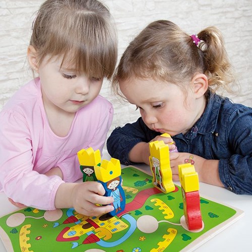Beleduc juego educativo Castelino - juguete de cartón colorido