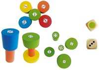 Beleduc juego de construcción Torreta juego de destreza de madera 27 piezas-3
