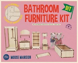 Het Muizenhuis kit muebles baño - muebles de madera para casa de muñecas