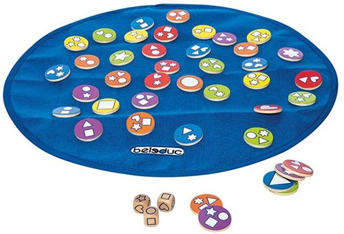 Beleduc juego educativo infantil Shapy - juego de mesa familiar colorido-2