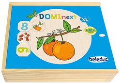 Beleduc juguete educativo DOMInext XL Frutas & Verduras cartón