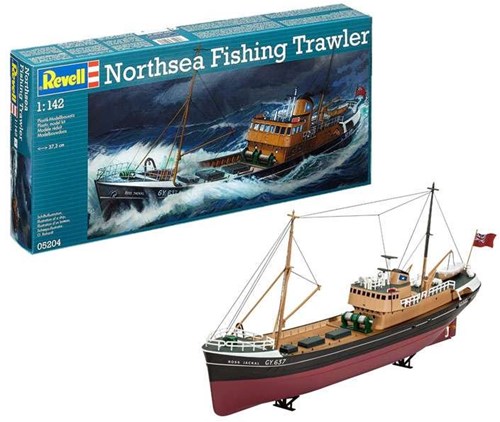 Revell maqueta barco pesquero del Mar del Norte modelo plástico 1:142-3