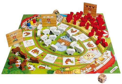 Beleduc Happy Farm juego educativo de granja para niños de cartón-2