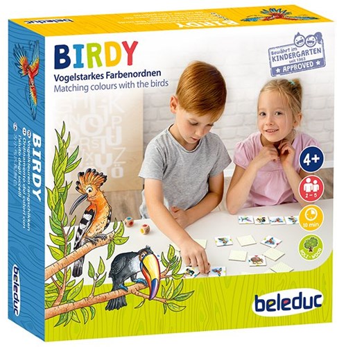 Beleduc juego educativo Birdy - juego de pájaros de madera para niños-2