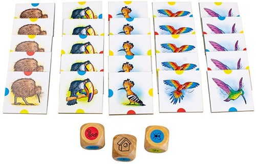 Beleduc juego educativo Birdy - juego de pájaros de madera para niños-3