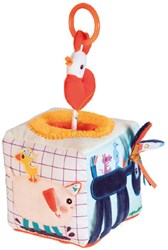Lilliputiens cubo de actividades granja con sonidos y mordedor - juguete educativo