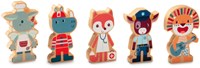Lilliputiens figuras de madera super profesiones - juego de rol creativo