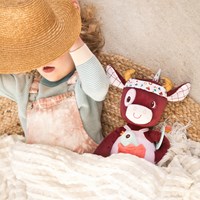 Lilliputiens vaca multi-actividades Rosalie peluche sensorial-3