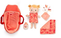 Lilliputiens muñeca bebé Lena set de juego suave con capazo y accesorios-2