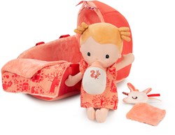 Lilliputiens muñeca bebé Lena set de juego suave con capazo y accesorios