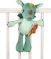 Lilliputiens peluche musical eco Joe - dragón con arpa de madera - juguete sostenible-3