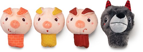 Lilliputiens - Vingerpopjes de Wolf en de 3 Biggetjes