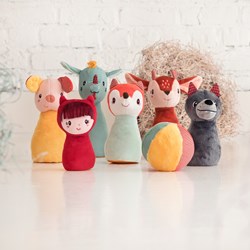 Lilliputiens juego de bolos bosque - set de bolos suave con animales