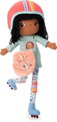 Lilliputiens muñeca Liza con patines - muñeca de tela suave - 43 cm - desde 2 años
