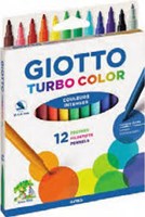Giotto rotuladores set - Turbo Maxi 12 colores lavables
