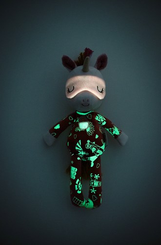 Lilliputiens peluche unicornio Lena - Pijama glow-in-the-dark - 32 cm-2