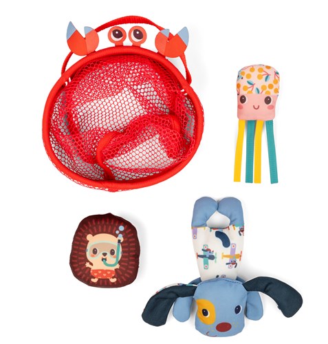 Lilliputiens juego de pesca juguete de baño Jules y sus amigos - juguete de baño colorido para niños