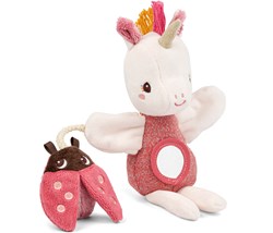 Lilliputiens - Marioneta de actividades unicornio Lena - juguete sensorial para bebés