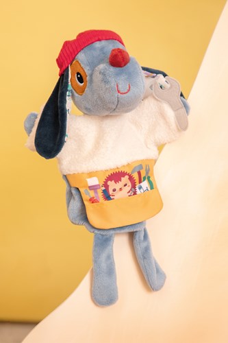 Lilliputiens marioneta Jules el perro - peluche de poliéster reciclado-2