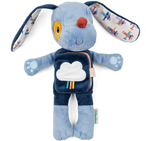Lilliputiens peluche Jules el Perro con glow-in-the-dark y libro de tela