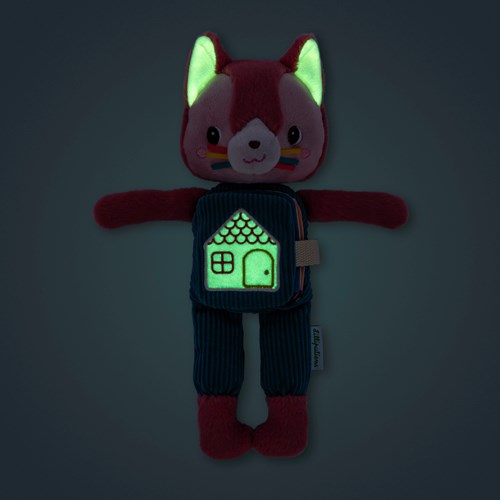 Lilliputiens peluche gato Jeanne con glow-in-the-dark y libro de tela-2