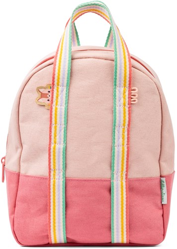 Lilliputiens mochila rosa frambuesa mochila infantil impermeable algodón
