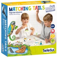 Beleduc juego infantil Matching Tails juego educativo 22 piezas-2
