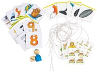 Beleduc juego infantil Matching Tails juego educativo 22 piezas-3