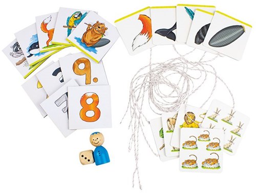 Beleduc juego infantil Matching Tails juego educativo 22 piezas-3
