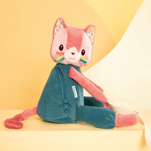 Lilliputiens mochila infantil - mochila suave Jeanne la gata - correas y cinturón ajustables-3
