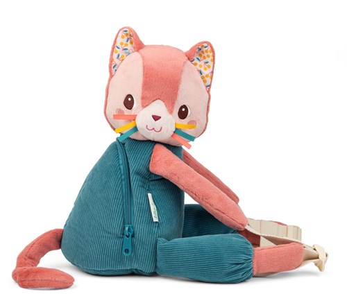 Lilliputiens mochila infantil - mochila suave Jeanne la gata - correas y cinturón ajustables