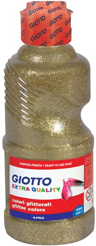 Giotto pintura témpera glitter oro 250ml - pintura creativa infantil